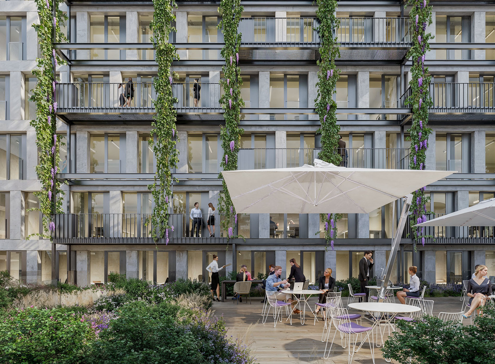 Courtyard - URBN CBD - Büroflächen in Frankfurt